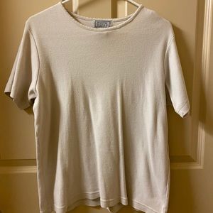 Jennifer Moore Beige Short Sleeve